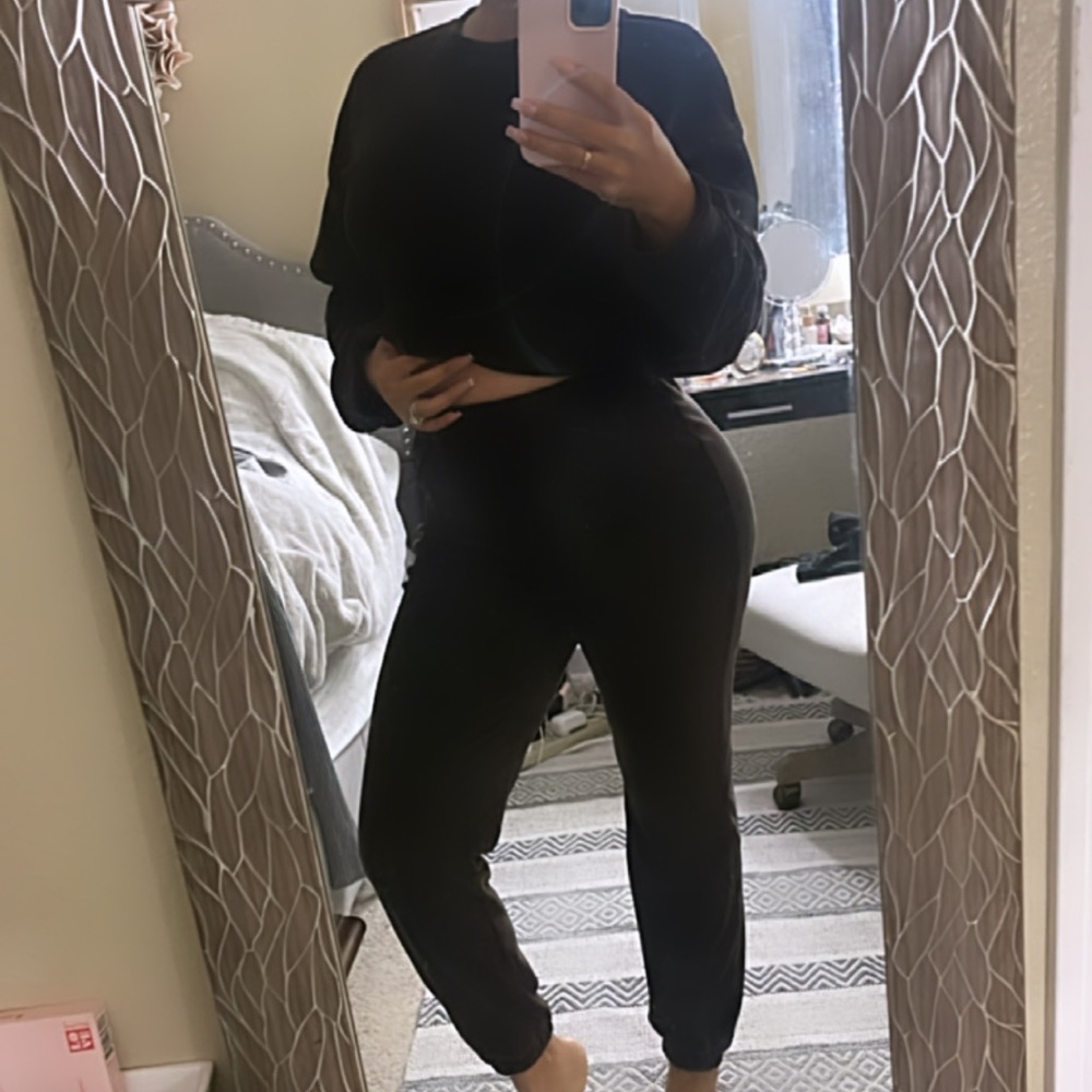Zara velvet two piece set